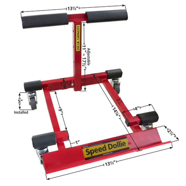 伸縮式ドーリー(軽量タイプ) 370x365mm EA520A-51 4550061963791【別送品】