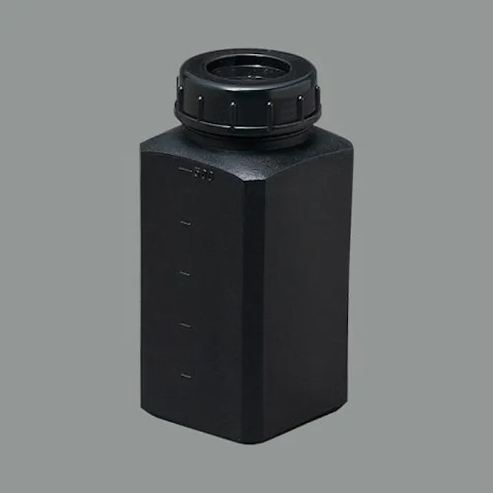 瑞穂化成工業 角型ポリ容器(遮光) 70x70x153mm/500ml EA508AK-54 4550061983782【別送品】