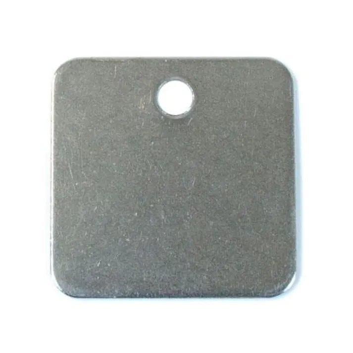 ESCO 51x51mm タグブランク(ステンレス 角/10枚) EA591HC-24 4550061992227(CDC)【別送品】