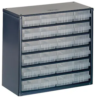 パーツキャビネット 307x150x285mm/4列 6段 EA661BC-1 4518340063617【別送品】