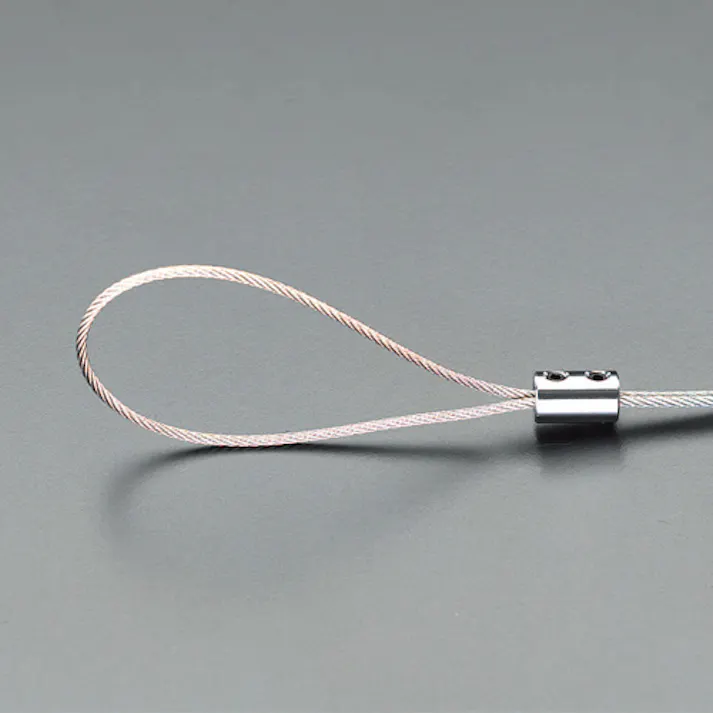 ワイヤーロープ(ステンレス/クリップ付) 0.45mmx5m/1x19 EA628SB-51 4518340158061【別送品】