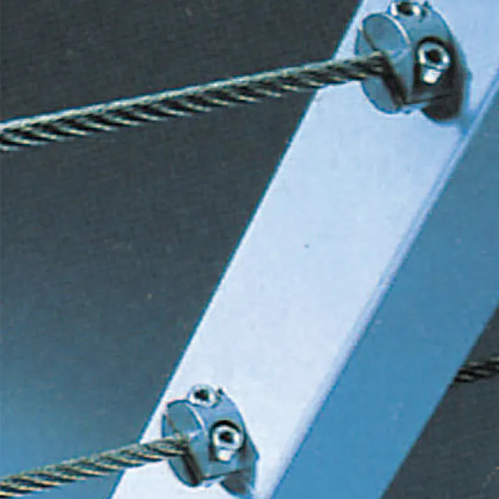 ワイヤークランプ(ステンレス製) 6mm EA638R-6 4518340180581【別送品】