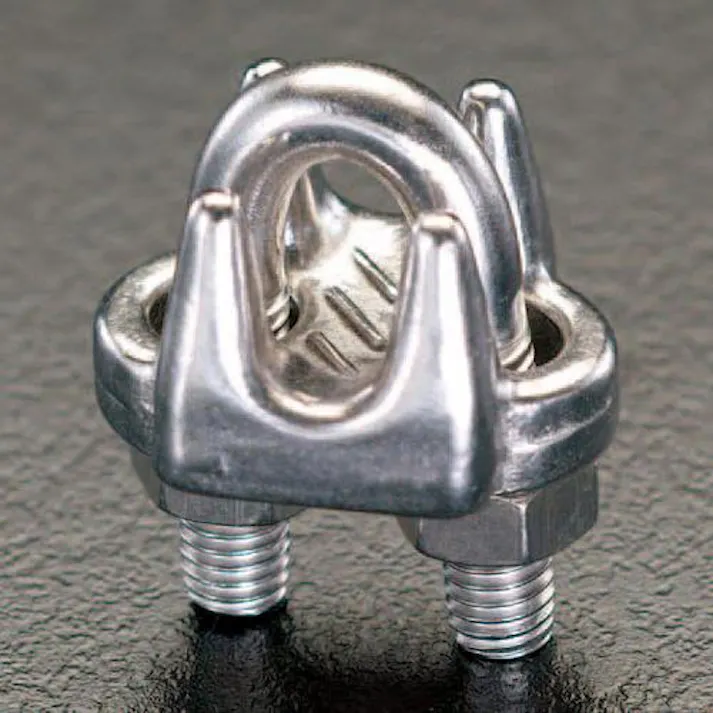 ESCO 4mm ワイヤーロープクリップ(ステンレス製) EA638RB-4 4518340180871(CDC)【別送品】