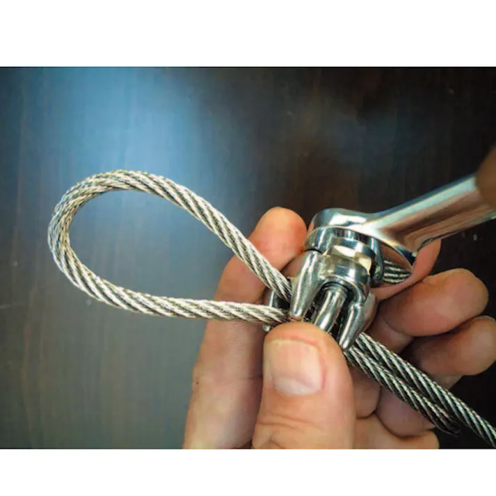 ESCO 4mm ワイヤーロープクリップ(ステンレス製) EA638RB-4 4518340180871(CDC)【別送品】