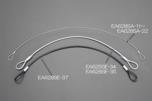 コーティングカットワイヤー(スチール製/黒) 4.3x1040mm EA628SE-37 4518340248625【別送品】