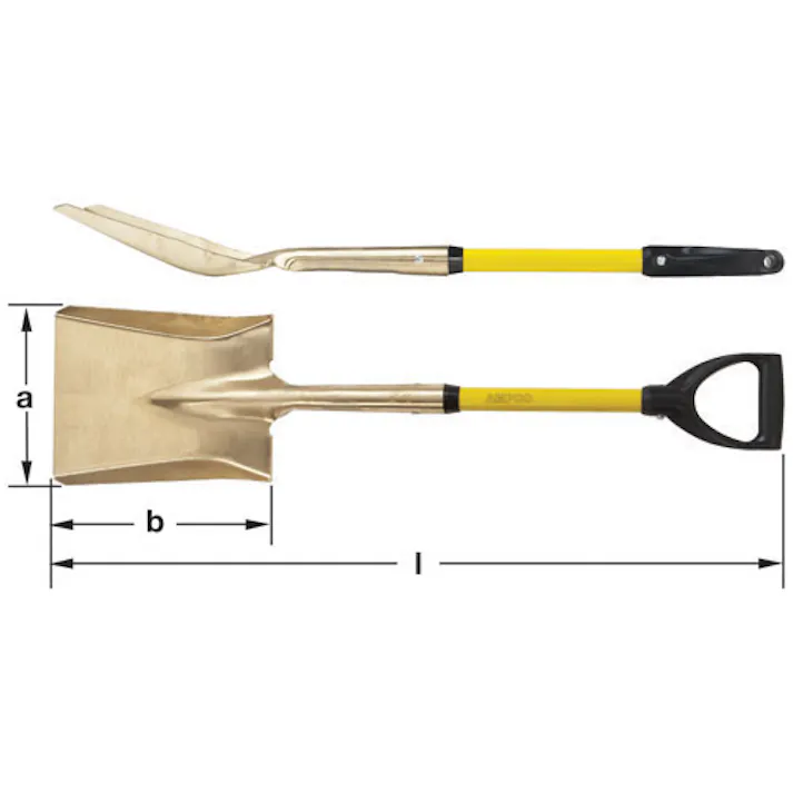 ショベル(ノンスパーキング) 228x280mm/940mm EA642KV-3 4518340350359【別送品】