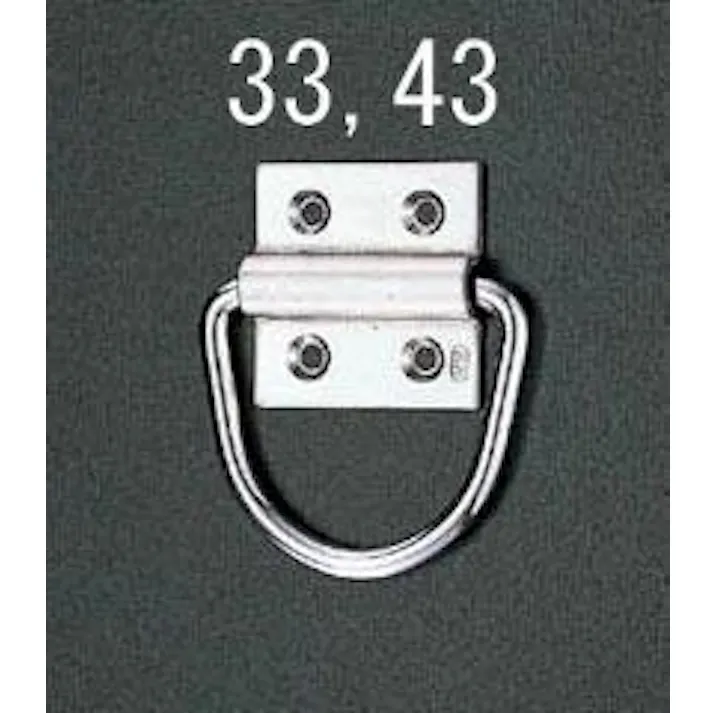 ESCO 33x33mm D型ハンガー(ステンレス製) EA638EB-33 4518340399297(CDC)【別送品】