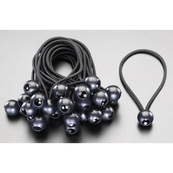 ESCO 200mm バンジーコード(ボール付/25本) EA628W-20 4518340408098(CDC)【別送品】