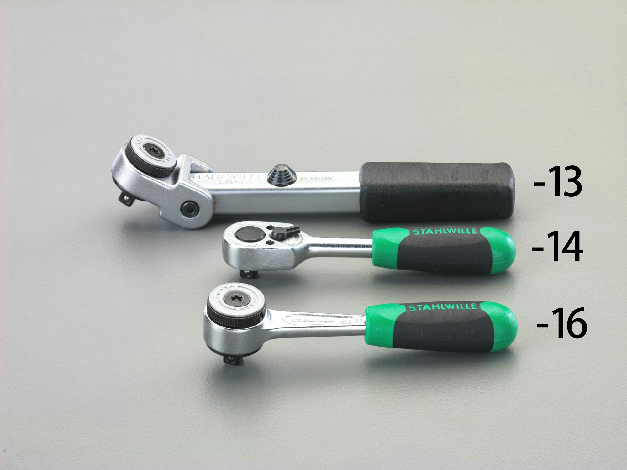 STAHLWILLE(スタビレー) ラチェットハンドル 1/4”DR/118mm EA617XR-16