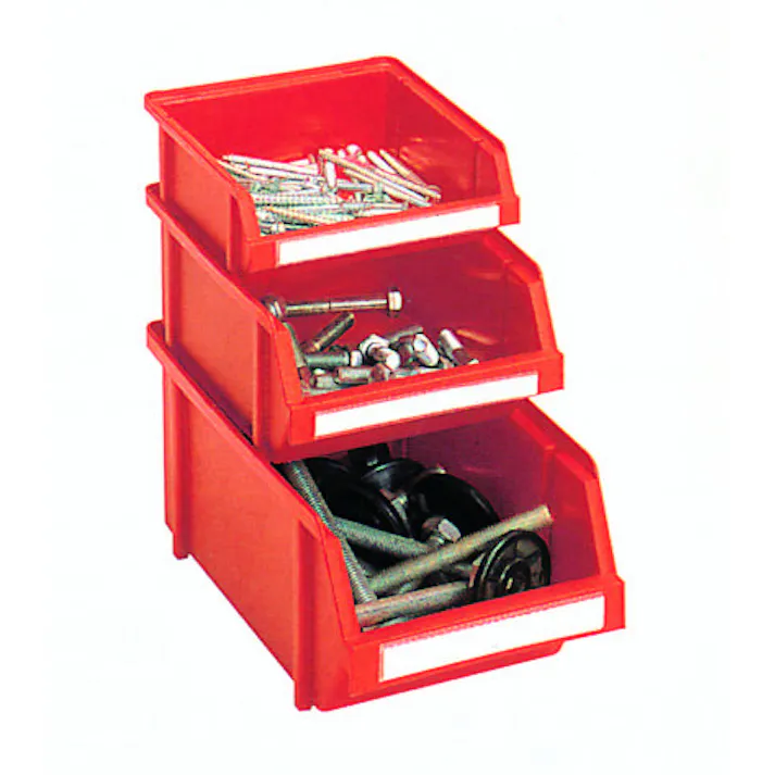 パーツトレー(重ね置型/赤) 103x115x74mm EA661CJ-1 4518340560840【別送品】