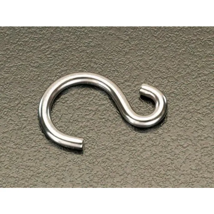 ESCO 42x 4.0mm Sフック(ステンレス製/5個) EA638EG-7 4518340614840(CDC)【別送品】