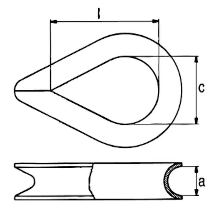 シンブル(ステンレス製) 7mm EA638KA-25 4518340748217【別送品】