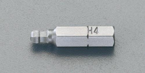 ESCOオリジナル ドライバービット [Ball Hexagon] 6.0x25mm EA611BK-6 4518340809703【別送品】