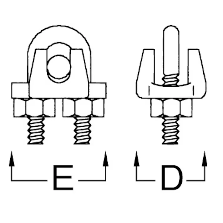 ワイヤークリップ(ステンレス製) 4mm EA638FZ-4 4518340842830【別送品】
