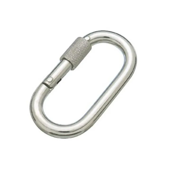 安全環付カラビナ(ステンレス) 80x30/10mm EA638JG-51 4518340844599【別送品】