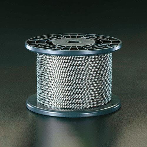 ワイヤーロープ(ステンレス製) 10mmx50m/7x19 EA628SC-60 4518340847590【別送品】
