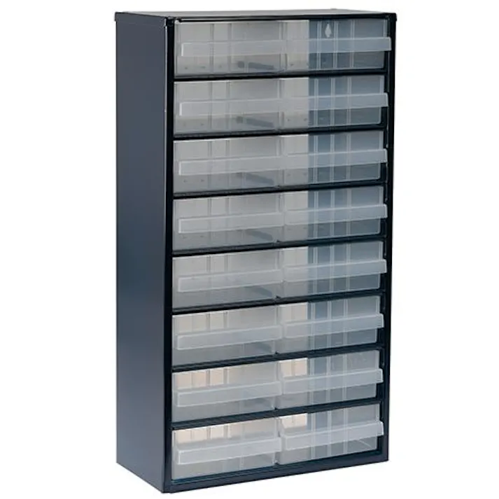 ESCO 307x150x555mm/2列 8段 パーツキャビネット EA661BA-3 4518340868052(CDC)【別送品】