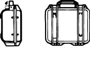 PELICANPRODUCTS 万能防水ケース(黒) 211x147x95mm/内寸 EA657-115