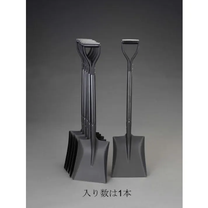 ショベル(角型・黒木柄) 260x305x980mm EA650BG-94 4518340942196【別送品】