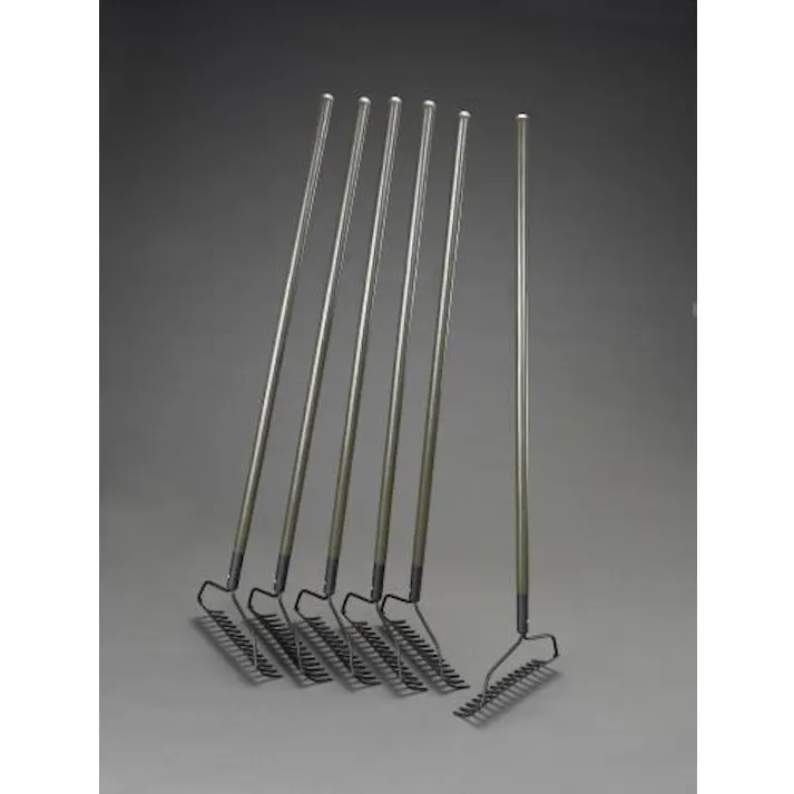 ESCO 350x1350mm ガーデンレーキ(スチール製OD色/6本 EA650RA-40 4518340942240(CDC)【別送品】