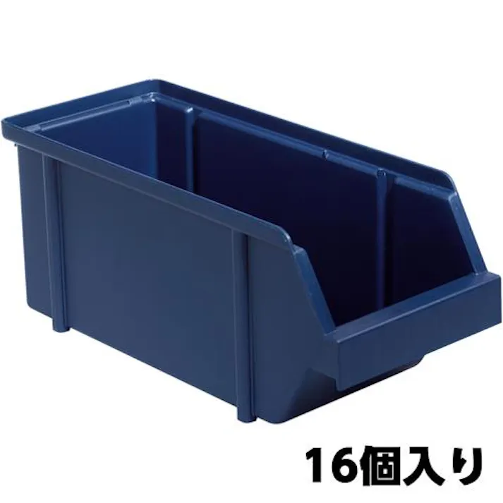 パーツトレー(重ね置型・青/16個) 125x300x126mm EA661CA-27 4518340942301【別送品】