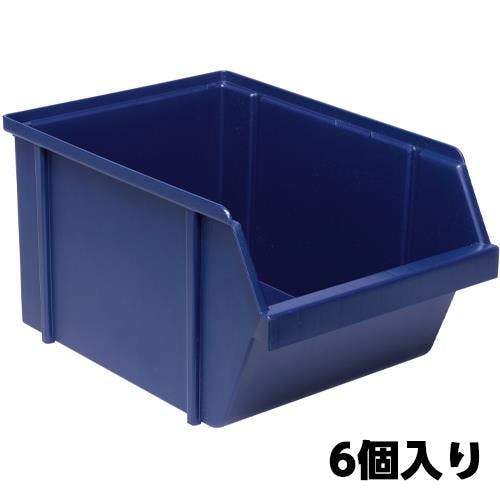 パーツトレー(重ね置型・青/6個) 256x365x200mm EA661CA-28 4518340942318【別送品】