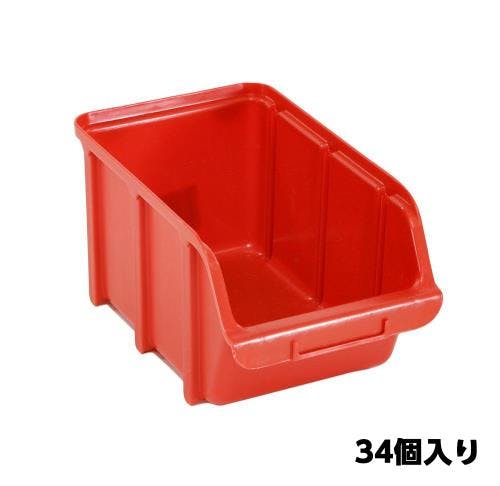 パーツトレー(重ね置型・赤/34個) 145x240x127mm EA661CJ-8 4518340942349【別送品】