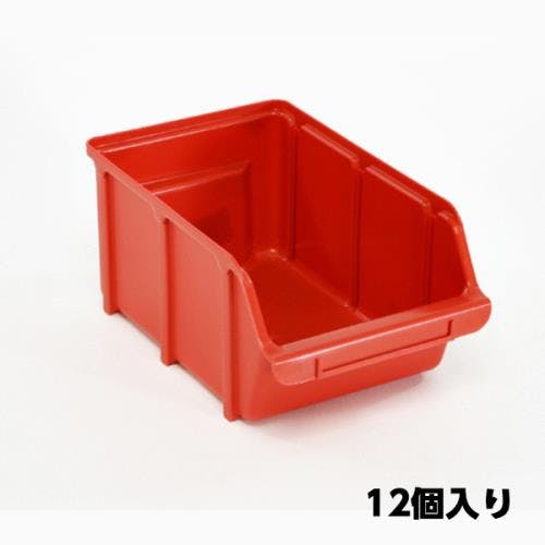205x333x155mm パーツトレー 重ね置型・赤/12個 EA661CJ-9 エスコ ESCO EA661CJ-4｜205x333x155mm パーツトレー(重ね置型⁄赤)のページ -