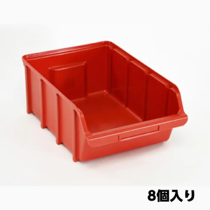 ESCO 312x470x184mm パーツトレー(重ね置型・赤/ 8個) EA661CJ-10 4518340942363(CDC)【別送品】