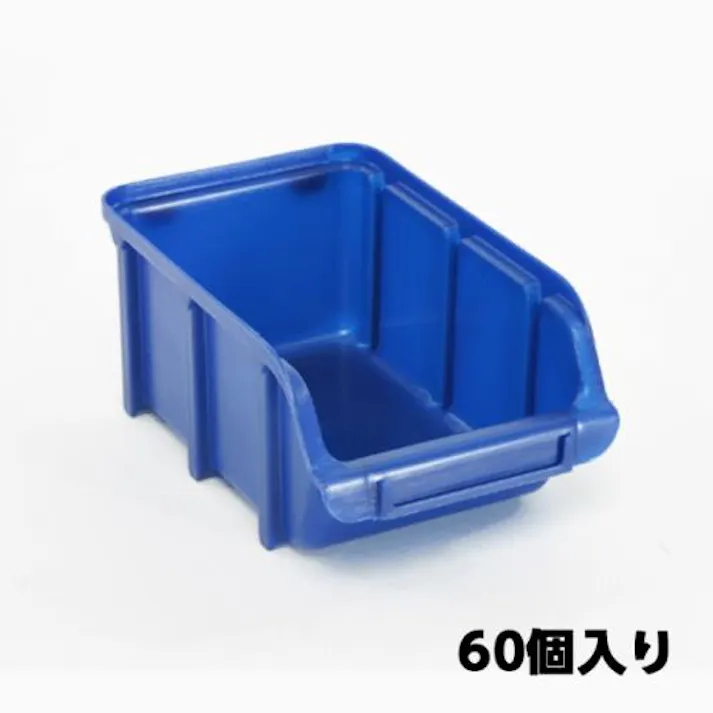 ESCO 103x165x 74mm パーツトレー(重ね置型・青/60個) EA661CJ-17 4518340942387(CDC)【別送品】