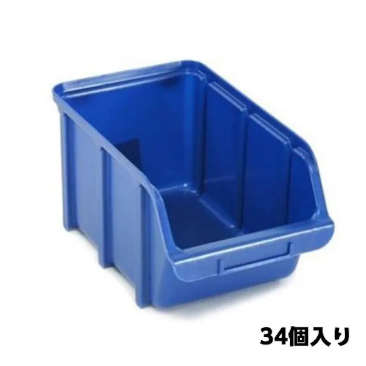 パーツトレー(重ね置型・青/34個) 145x240x127mm EA661CJ-18 4518340942417【別送品】