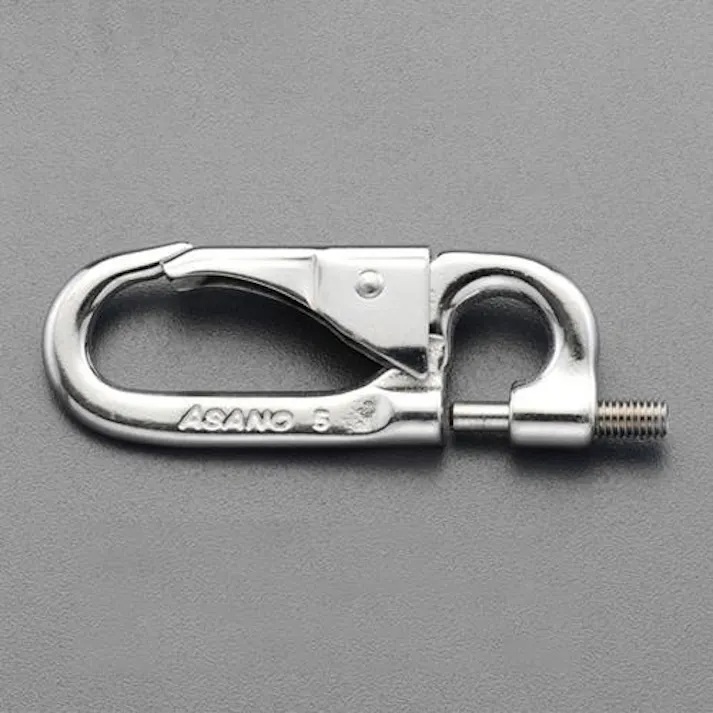 ESCO 6.0x75mm チェーンフック(ねじ式/ステンレス製) EA638JK-25 4548745037418(CDC)【別送品】