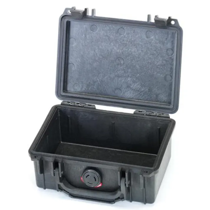 PELICANPRODUCTS 208x144x 90mm/内寸 防水ケース(黒/ウレタン無) EA657-115NF 4548745136234(CDC)【別送品】
