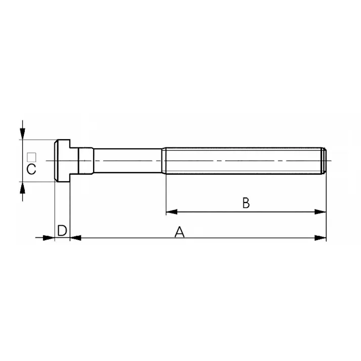 Tスロットボルト M12/呼12/100mm EA637FB-100 4548745159783【別送品】