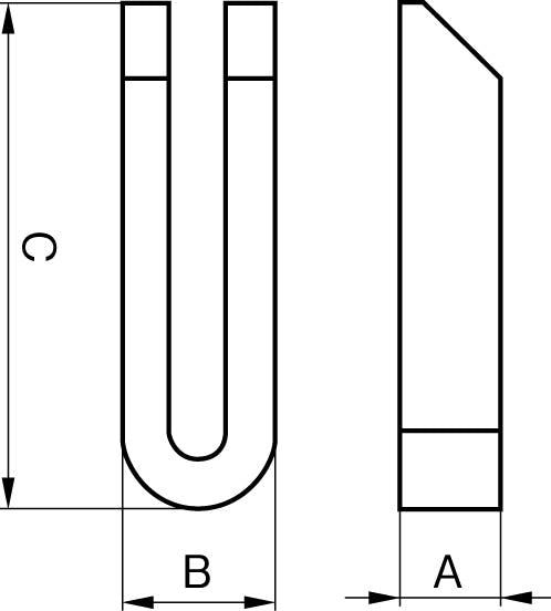 ESCO M24x400mm テーパーフォーククランプ EA637CC-24D 4548745163049【別送品】