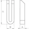 テーパーフォーククランプ M24x400mm EA637CC-24D 4548745163049【別送品】