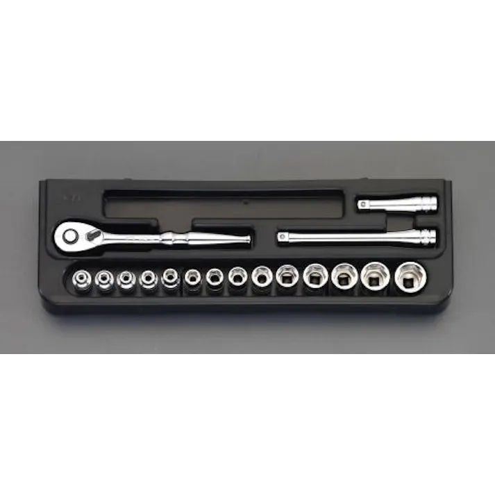 京都機械工具(KTC) 1/4"DR ソケットレンチセット EA618NC-1 4548745205329(CDC)【別送品】