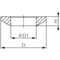 ESCO  M 6 球面ワッシャー EA637GR-6 4548745215328(CDC)【別送品】