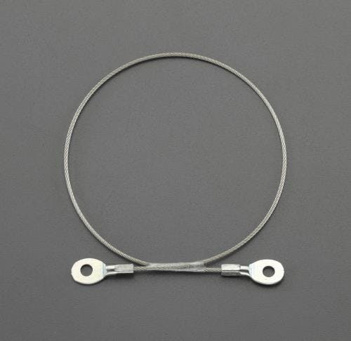 ステンレスワイヤー(ビス止め端子付) φ1.2x450mm EA628ST-13 4548745273205【別送品】