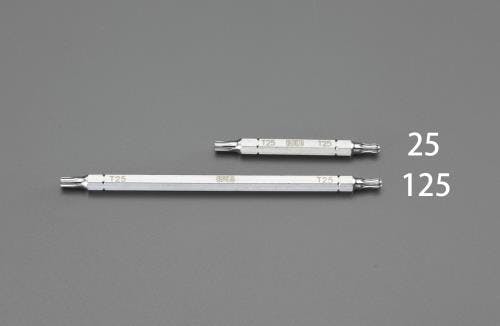 ESCO T8 x125mm[Hexlobe]ドライバービット EA611LD-108