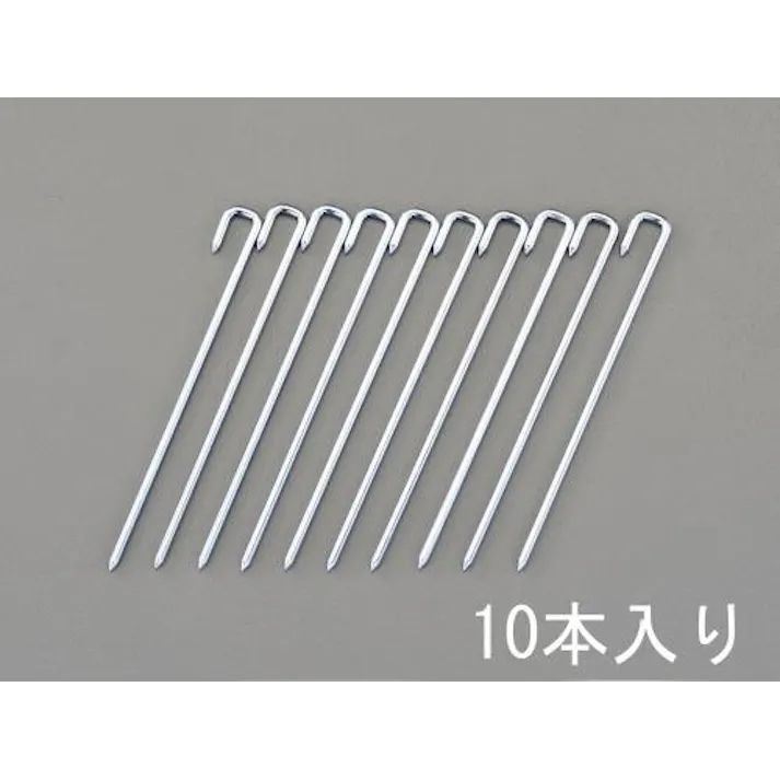 ESCO φ 5.0x200mm ロープ止め金具(J型/10本) EA628ZE-1 4548745356335(CDC)【別送品】