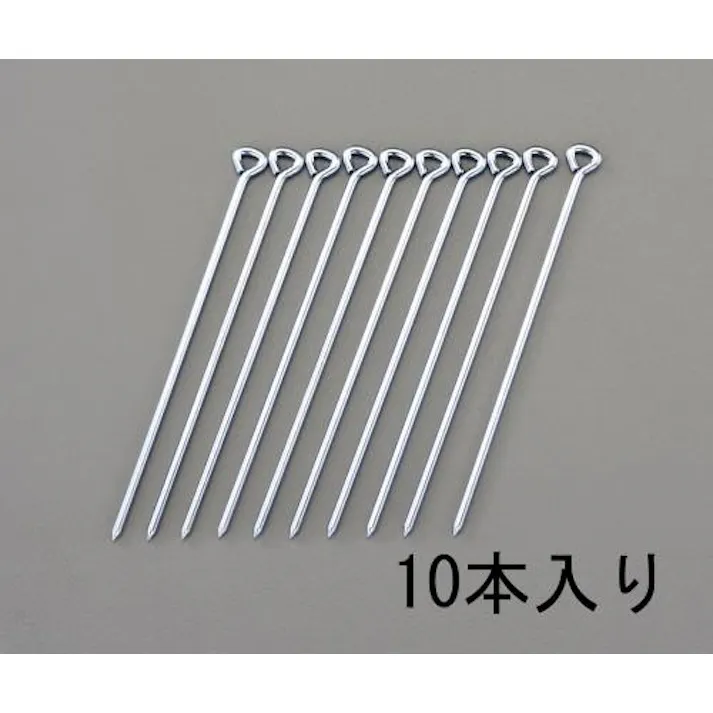 ロープ止め金具(丸型/10本) φ5.0x200mm EA628ZE-3 4548745356359【別送品】