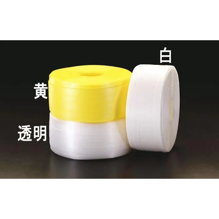 ESCO 15.5mmx 100m PPバンド(手締め用/白) EA628PM-1A 4548745535815(CDC)【別送品】