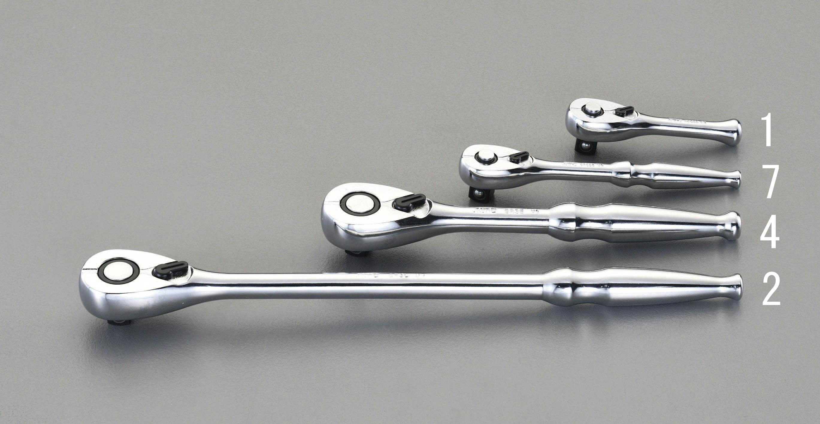 京都機械工具(KTC) ラチェットハンドル(ロッキング) 3/8”DRx125mm