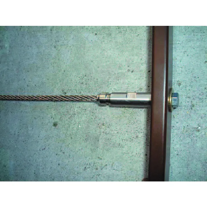 ワイヤー止め金具(右ねじ/ステンレス製) 3mm/M6 EA638RR-3 4548745619690【別送品】