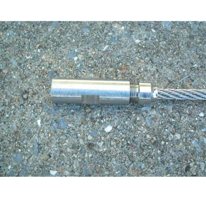 ワイヤー止め金具(右ねじ/ステンレス製) 3mm/M6 EA638RR-3 4548745619690【別送品】