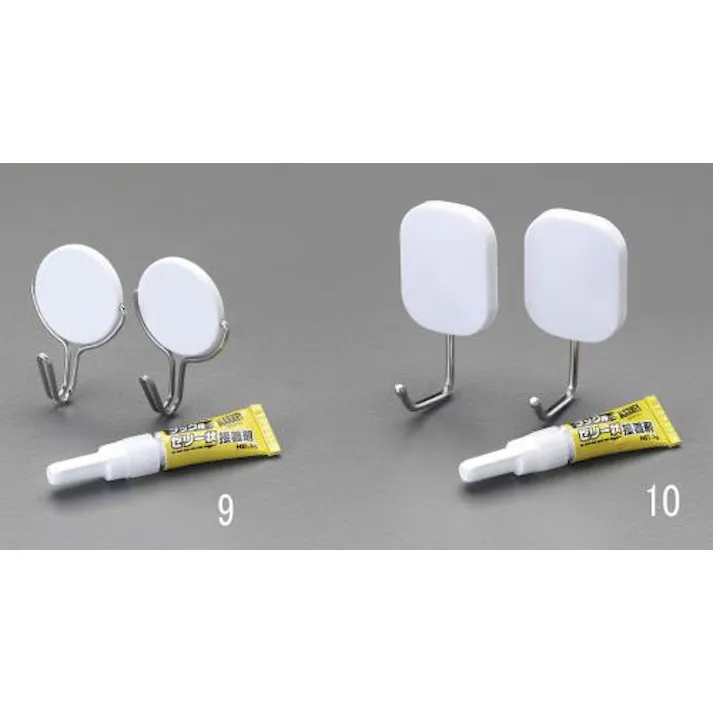 フック(接着剤付) 35x60mm EA638LL-10 4548745627350【別送品】