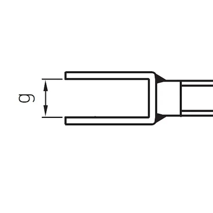 止め金具(左・雄ねじ/ステンレス製) M8x57mm EA638RT-13 4548745642452【別送品】