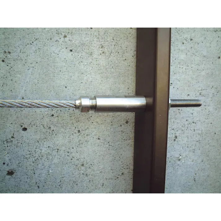 ワイヤー止め金具(左ねじ/ステンレス製) 3mm/M6 EA638RM-13 4548745645170【別送品】