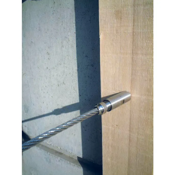 ワイヤー止め金具(左ねじ/ステンレス製) 6mm/M8 EA638RS-6 4548745646269【別送品】